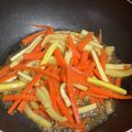 Takahashi9's cooksnap of when they made ズッキーニと人参のきんぴら。お弁当にも.