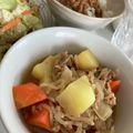 リラシャン's cooksnap of when they made ひき肉とめんつゆを使った肉じゃが.