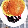 はに丸くんとごはん☆'s cooksnap of when they made 簡単ヘルシー！オートミールパンケーキ.