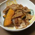 by心愛's cooksnap of when they made 豚肉とかぼちゃのオイスター炒め.
