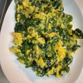 ☆みつこ☆'s cooksnap of when they made ☆ほうれん草×卵×チーズ炒め☆.