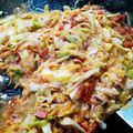 natyural's cooksnap of when they made もんじゃ焼き　覚書.
