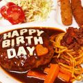 バニラとソラ's cooksnap of when they made ❤誕生日にケーキ風ハンバーグ❤.