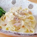 桜月❀咲良mommy's cooksnap of when they made お家で濃厚本格カルボナーラ.