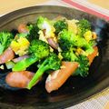 LimeLunch's cooksnap of when they made 簡単ウィンナーとブロッコリーの卵炒め.