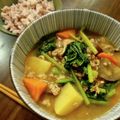 Mi7kuma's cooksnap of when they made 豚ひき肉で豚汁風ほっこり味噌汁.