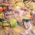 ちびぽっち's cooksnap of when they made ■かんたん！豚肉と小松菜のみそクリーム煮.