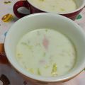 赤い電話's cooksnap of when they made キャベツとウインナーの豆乳スープ.
