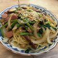 クックパッド開発担当 重森's cooksnap of when they made ☆ほうれん草とベーコン椎茸の和風パスタ☆.