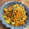 hadukisann's cooksnap of when they made 鯖の水煮缶 de 人参しりしり.