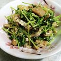 うぐいす♪'s cooksnap of when they made 余った味付けいなりで！豆苗和え.