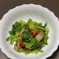 Nilmini's cooksnap of when they made 菜花のベーコン炒め.