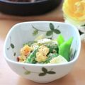 runa10's cooksnap of when they made 濃厚♪スナップえんどうとゆで卵サラダ.