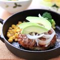 runa10's cooksnap of when they made 糖質オフ☆大きなチーズinハンバーグ♪.