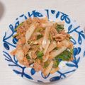 Axolotl∈'s cooksnap of when they made カブ入り豚キムチ炒め★豚キムチ丼でも.