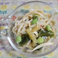 mmameco's cooksnap of when they made 市販中華くらげ わかめ もやし 和え物.