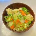 azbjbn's cooksnap of when they made 鶏だんごと白菜の具だくさん味噌汁.