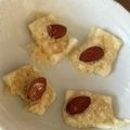 Yokchina's cooksnap of when they made 簡単♡豆腐のアーモンドチーズおかき風.