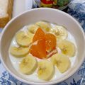 ☆あいちゃん's cooksnap of when they made 朝に‥みかんバナナヨーグルト.