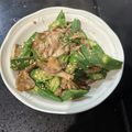 ＭＩ−ＳＡＮ's cooksnap of when they made オクラと舞茸のバター醤油炒め！！.