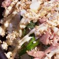 姫と王子のおかん's cooksnap of when they made ☆ひとりめし たぬきなシーチキンマヨ丼.