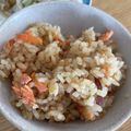 リラシャン's cooksnap of when they made 鮭とさつま芋の炊き込みご飯.
