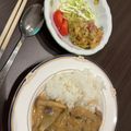 eiyoushi's cooksnap of when they made さつまいもとベーコンのデリ風サラダ＊゜.