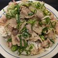 えくすとらば's cooksnap of when they made 松屋完全コピーのネギ塩豚カルビ丼.