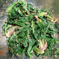がーる2019's cooksnap of when they made ちぢみほうれん草のごま和え.