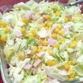 SUNMOONMOM's cooksnap of when they made 懐かしい給食の味♡キャベツとハムのサラダ.