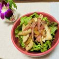 Laufen's cooksnap of when they made エリンギとベーコンのペペロン風サラダ.