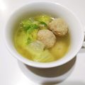 ☆雪矢☆'s cooksnap of when they made 白菜と肉団子のシンプルイズザベストスープ.