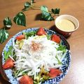 chi−ちゃん's cooksnap of when they made ゴマだれで食べる焼きネギのサラダ.