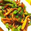 ciao_peach's cooksnap of when they made いかとピーマンの生姜焼き♪.