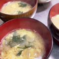 ☆あさ's cooksnap of when they made 間引きした発芽ほうれん草のかきたま汁.