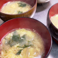 ☆あさ's cooksnap of when they made 間引きした発芽ほうれん草のかきたま汁.