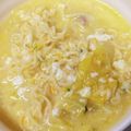 moeoke's cooksnap of when they made サッポロ一番 ガリバタ鶏塩なべ.