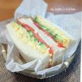 inyako's cooksnap of when they made アボカドとトマトとゆで玉子のサンドイッチ.