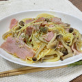 クックRDDWQB☆'s cooksnap of when they made 和風きのこ生ハムパスタ.