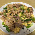幽波〜ゆうは〜's cooksnap of when they made 梨湖の豚こま小松菜卵ピリ辛甘口炒め.