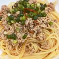 かつぞう☆'s cooksnap of when they made ものすごうまいけん★パスタで担担麺★.