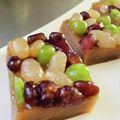 ♡マッキークッキング's cooksnap of when they made 甘納豆のかんたん黒糖水無月.