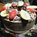 社会史年表's cooksnap of when they made チョコシフォンのブッシュドノエル♪.