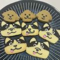まるろば's cooksnap of when they made かわいい犬のブル♪アイスボックスクッキー.