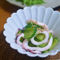 taruママ's cooksnap of when they made 時短♪低糖質♪きゅうりとイカの酢の物.