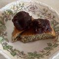 チェリチョコ's cooksnap of when they made HMと大豆粉で抹茶ケーキ&あんこ添え.