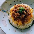 hiroerico's cooksnap of when they made 豚ひき肉でつくる、甘辛3色そぼろ丼。.