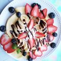 chako106HM's cooksnap of when they made 簡単！クレープ☆いちごとチョコバナナ♪.