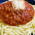 ♡マッキークッキング's cooksnap of when they made 学校給食を思い出す…ミートスパゲティ.