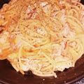 ピチョパン屋さん's cooksnap of when they made 豚キムチクリームパスタ.